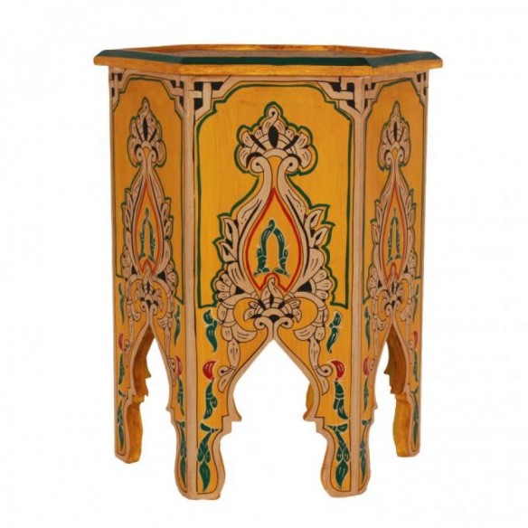 Orientalny drewniany stolik...