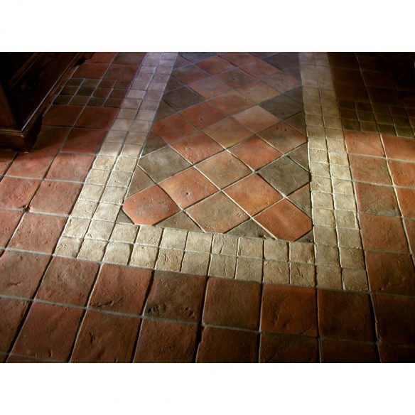 DEKOR Terakota GOTYCKA 10x10 kremowa
